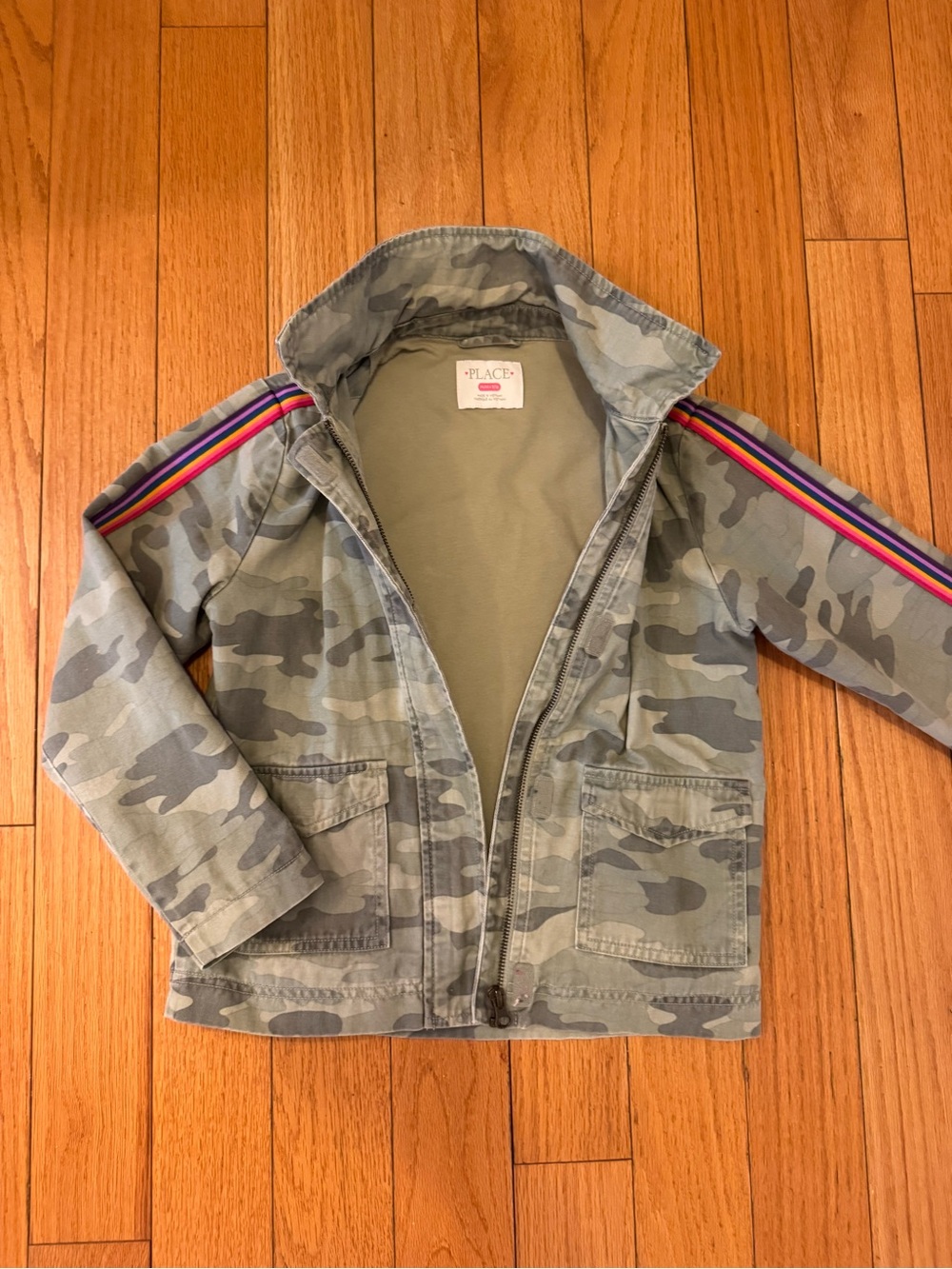 The Children's Place Girls' Camo Jacket Girls Size Medium